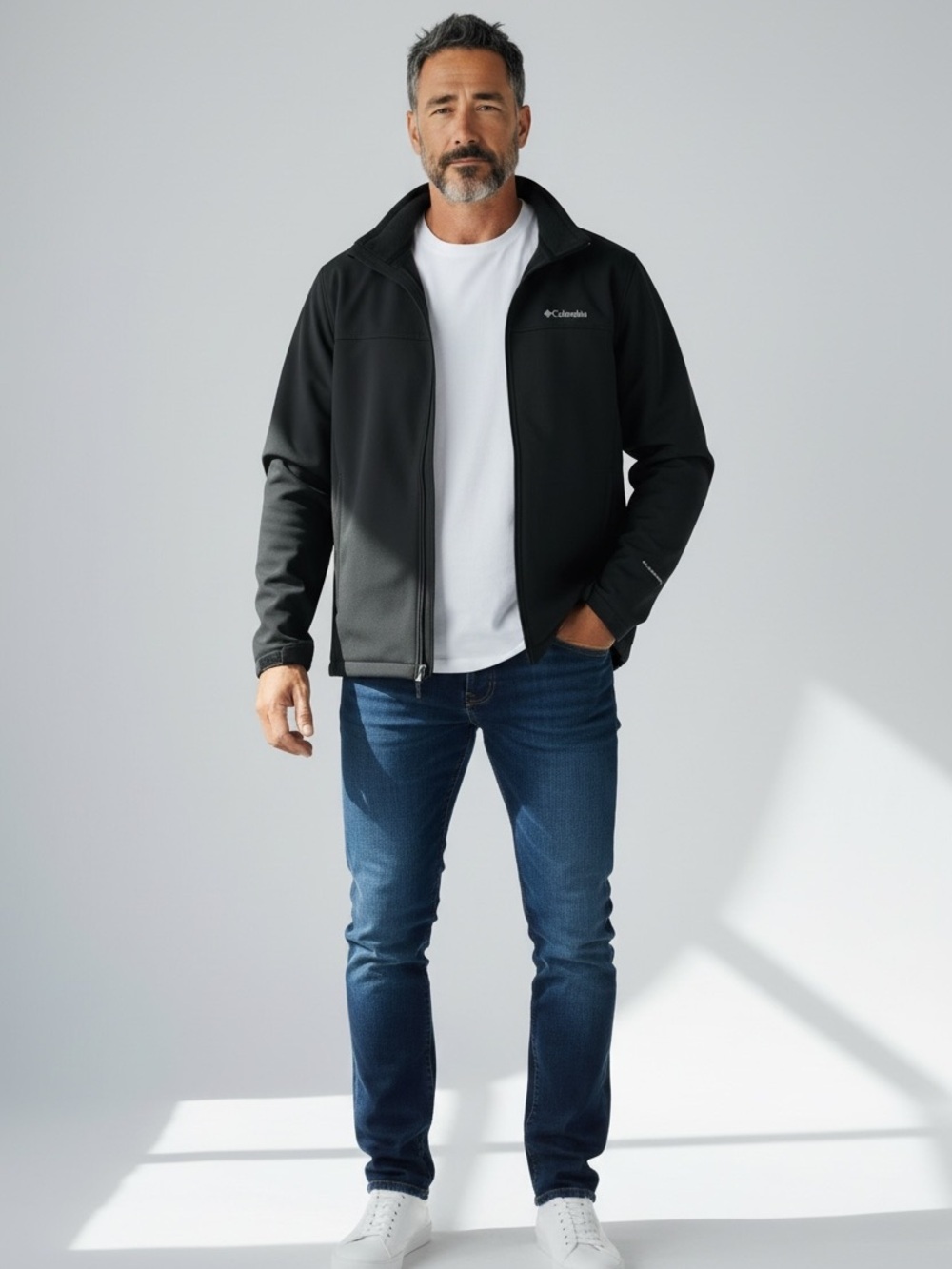Columbia Black Lightweight Full-Zip Jacket XL - Picture 2 of 11